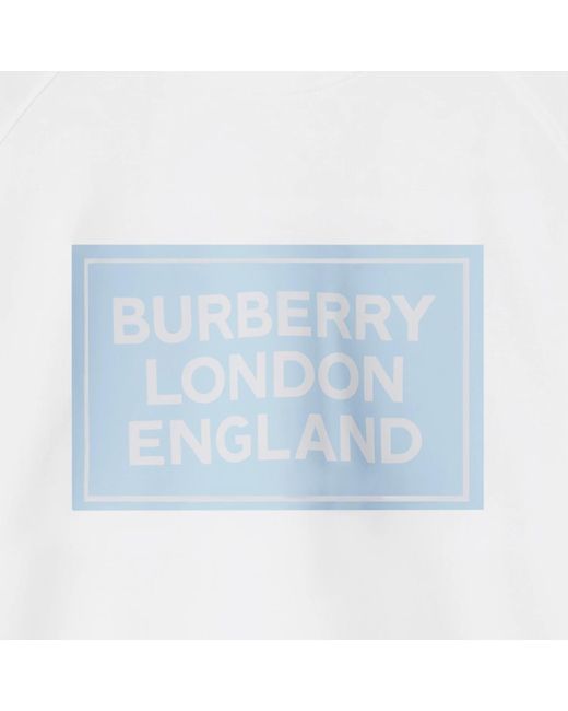 Burberry White Item O-Neck Short-Sleeved T-Shirt