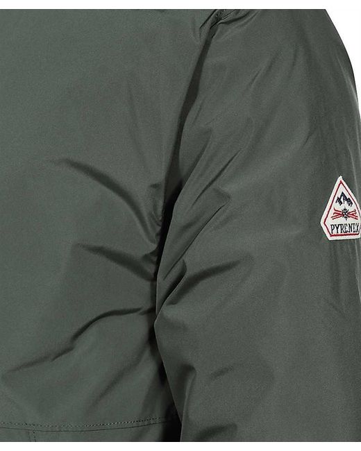 Pyrenex Green Long-Sleeved Casual Jacket for men