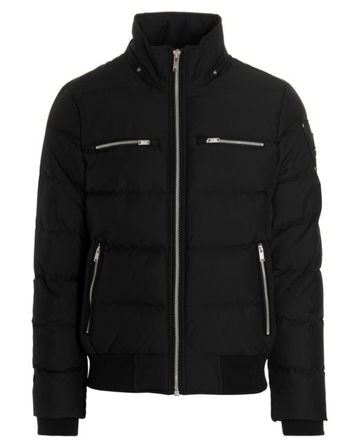 Moose Knuckles Blue Cloud Shearling Bomber Jacket for men