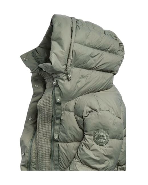 Canada Goose Green Montgomery Coat Tonal Label