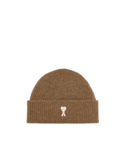AMI Brown Ami De Coeur Beanie