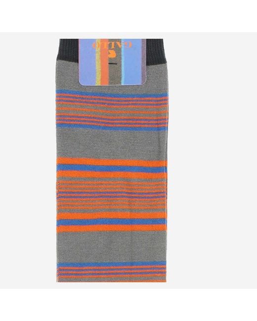 Gallo Blue Printed Socks for men