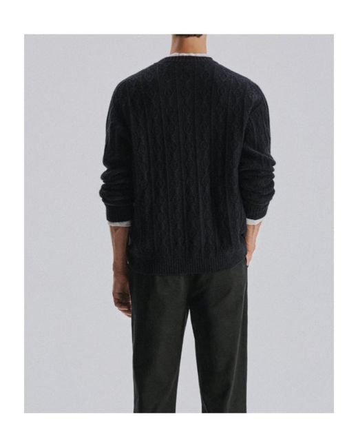 The Row Black Long-Sleeved Sweater for men