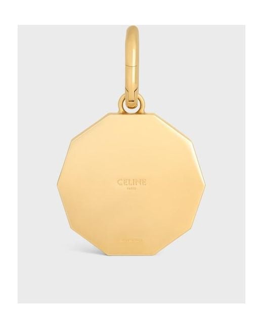 Céline Metallic Charms Decagon Triomphe Medal