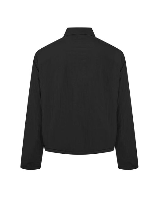 AMI Black Padded Ami De Coeur Overshirt for men