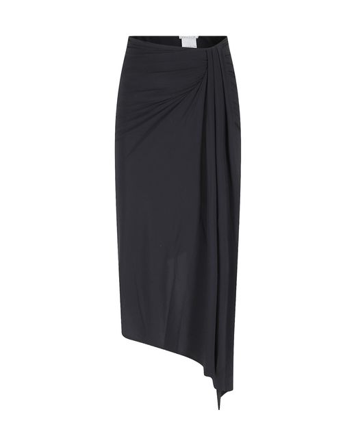 Amazuìn Blue Pleated Midi Skirt