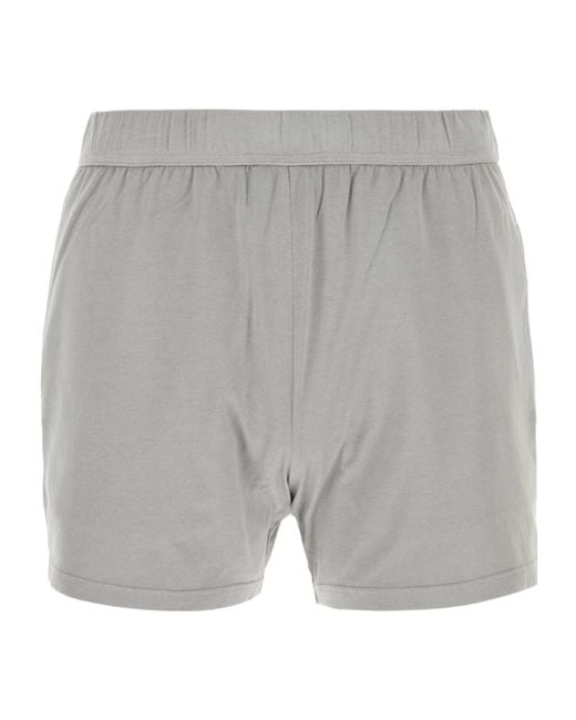 Rier Gray Cotton Boxer Briefs for men