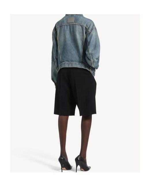 Balenciaga Blue Relaxed Denim Jacket