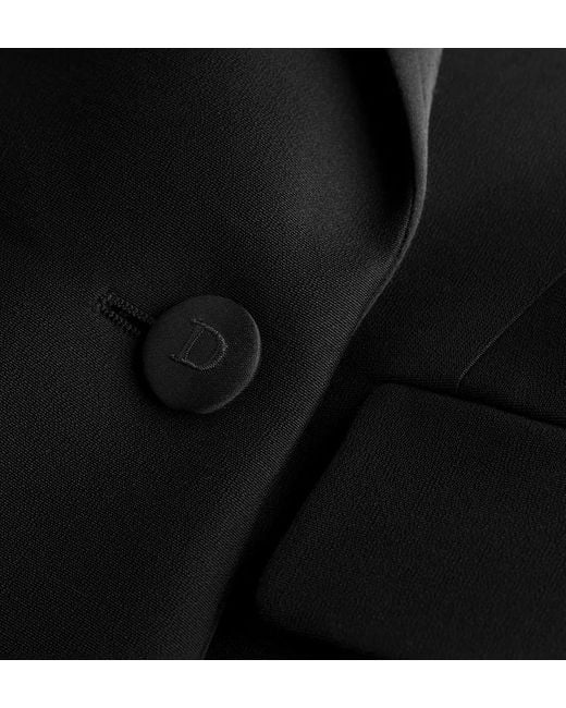 Dior Black Asymmetrical Fitted Jacket