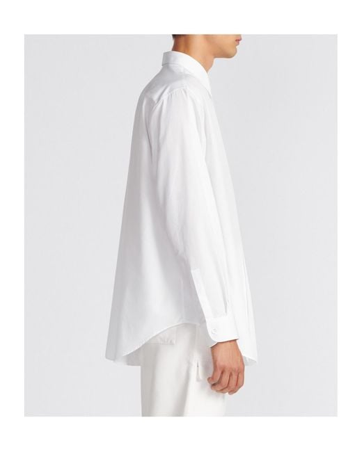 Dior White Homme Long-Sleeved Button-Up Shirt for men