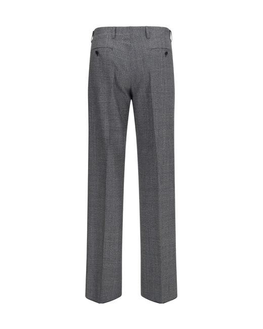Lardini Gray Straight-Leg Trousers for men