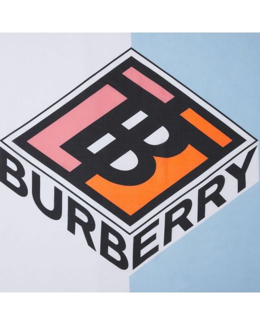 Burberry Blue Logo Scarf