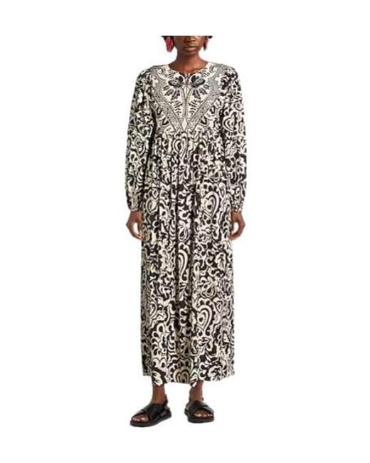 Weekend by Maxmara White Two-Tone Long Sleeve Dress