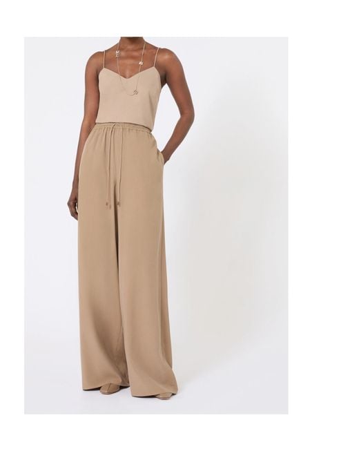 Max Mara Natural Mxmunghia V-Neck Spaghetti Strap Top