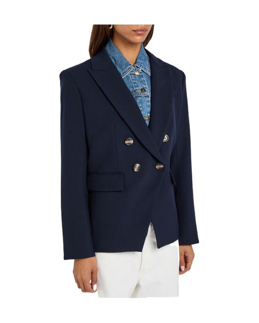 Veronica Beard Blue Slate Dickey Denim Jacket Insert