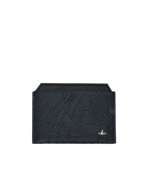 Vivienne Westwood Black Flat Card Holder for men