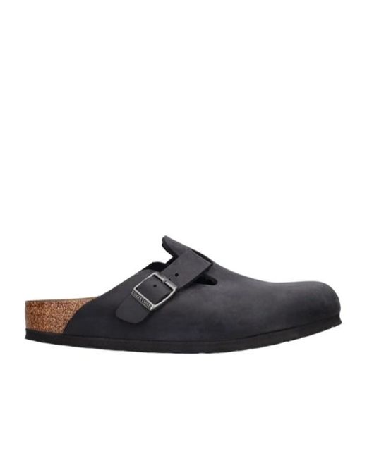 Birkenstock Brown Muller Shoes With Round Head