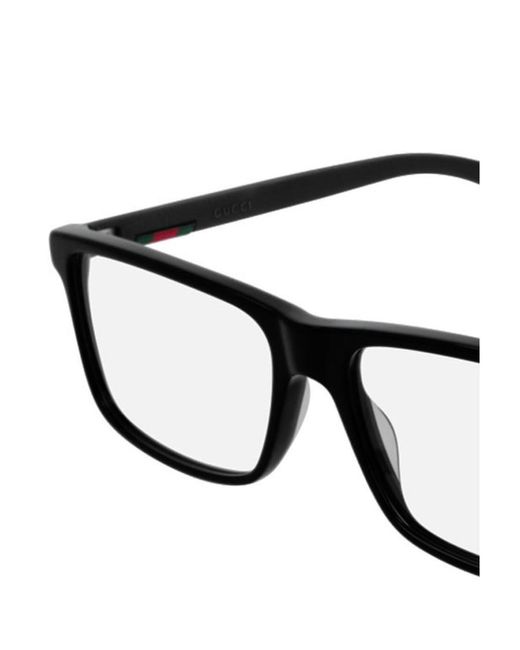 Gucci White Eyewear Rectangular Frame Glasses