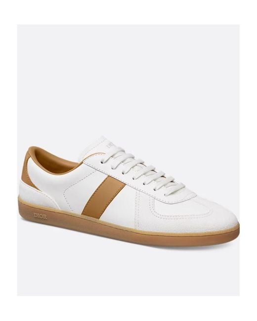 Dior White Homme B01 Lace-Up Sneakers for men