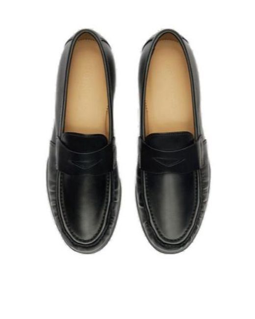 Scarosso Black Fred Round-Toe Loafers for men