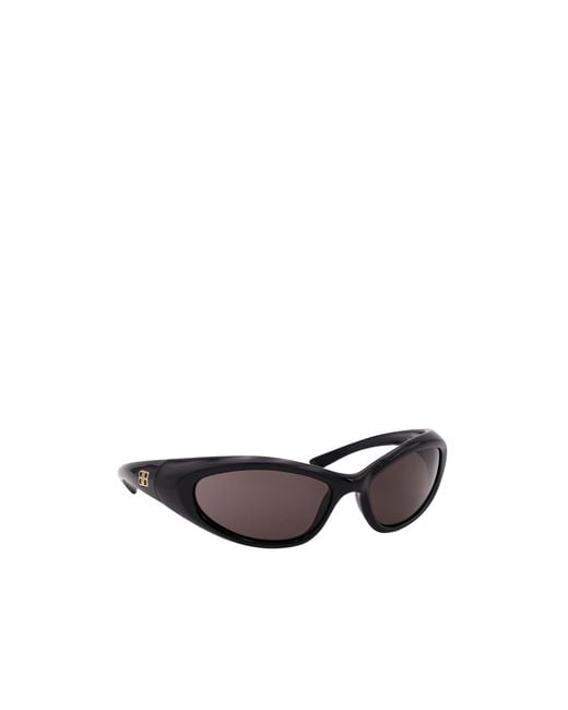 Balenciaga White Eyewear Oval Frame Sunglasses for men