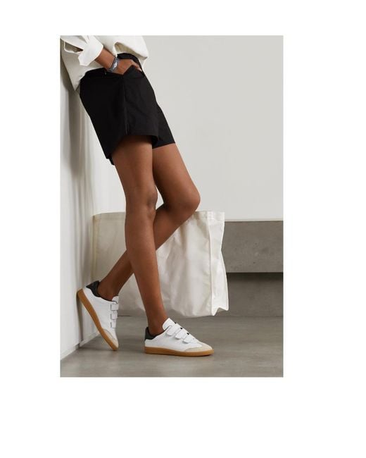 Isabel Marant White Perforated Low-Top Sneakers
