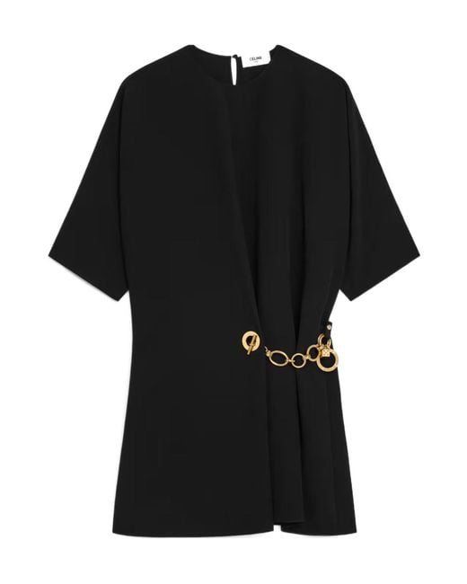 Céline Black Wrap Dress