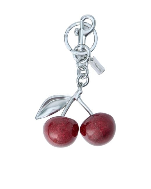 COACH Pink Cherry Bag Charm