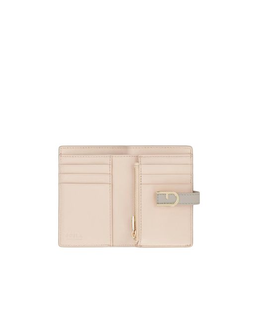 Furla Gray Flow Medium Wallet