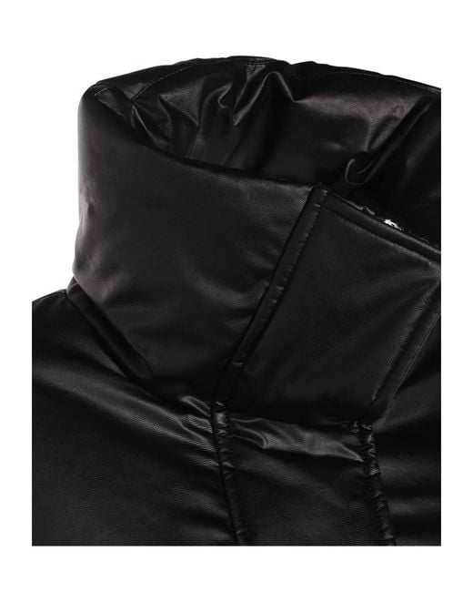 MM6 by Maison Margiela Black High Neck Padded Jacket