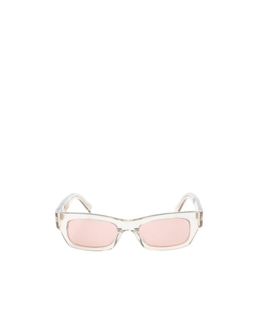 Marni White Geometric Sunglasses for men