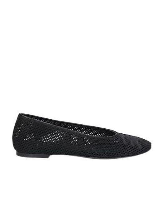 Burberry Black Perforated Ballet Flats