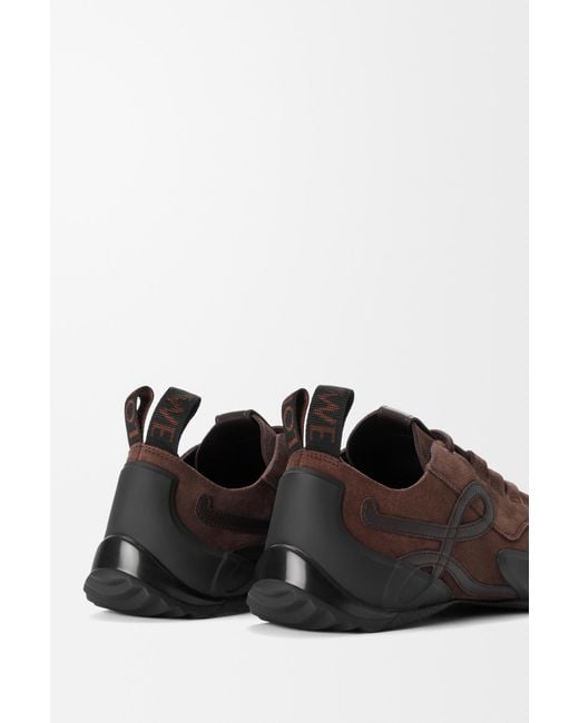 Loewe Brown Lace-Up Sneakers for men