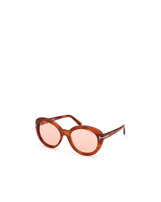 Tom Ford Pink Eyewear Round Frame Sunglasses