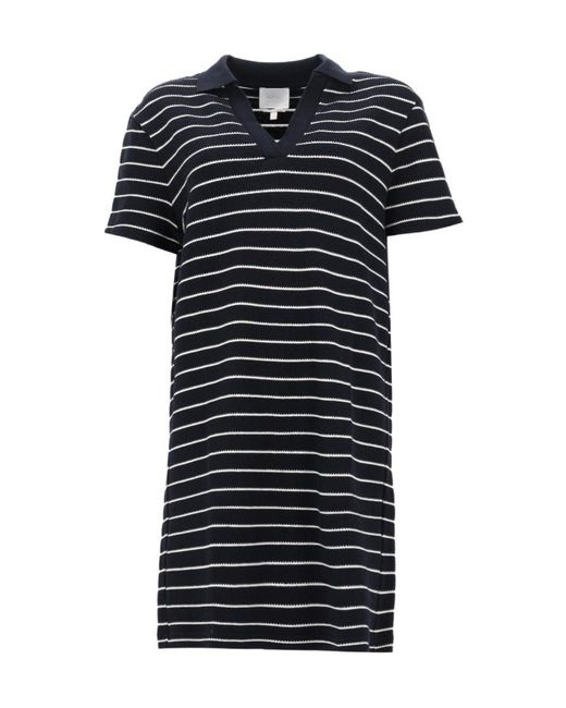 A.P.C. Black Striped Polo Knitted Dress