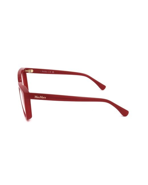 Max Mara Pink Square Frame Glasses