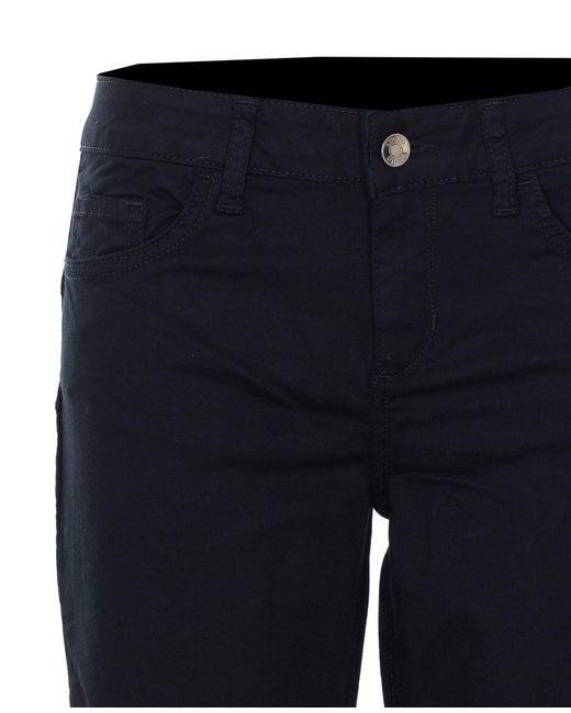 Liu Jo Blue Floral Embroidered Skinny Trousers