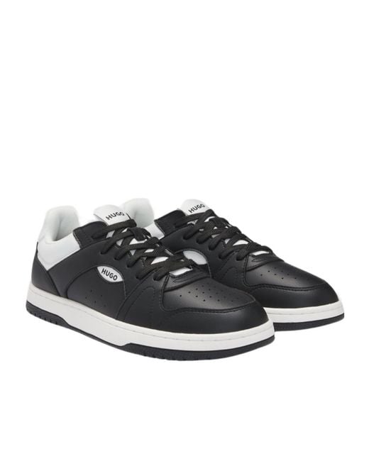 Boss Black Logo Detailed Lace-Up Trainers for men