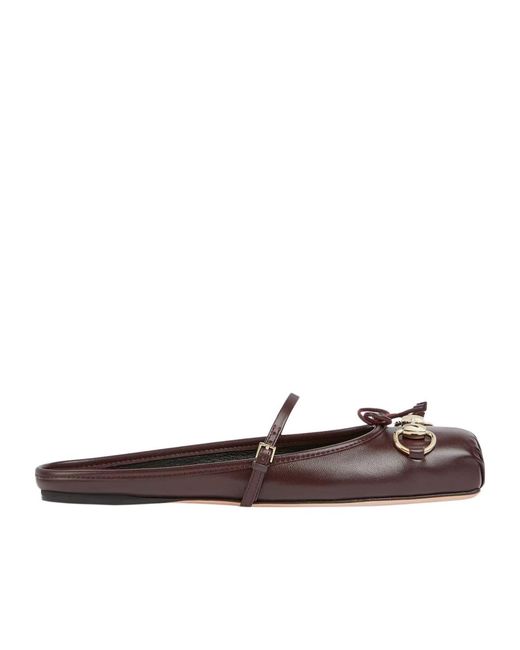 Gucci Brown Horsebit Mules