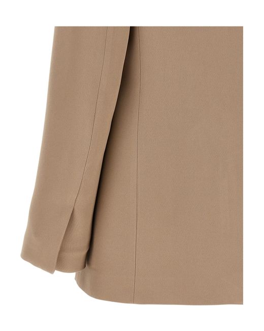 Fabiana Filippi Natural Oversized V-Neck Blazer for men