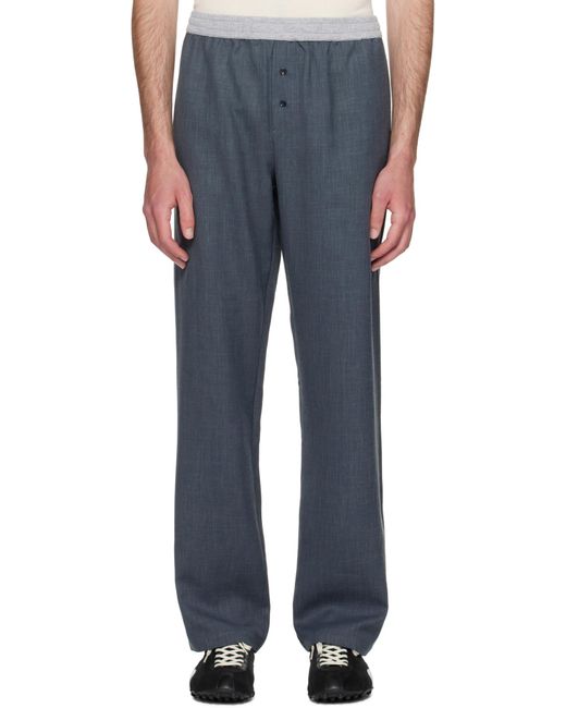 Paloma Wool Blue Elastic Waist Casual Pants for men