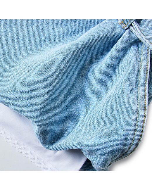Magda Butrym Blue Denim Shorts