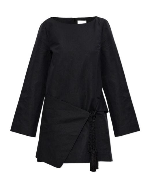 Posse Black Round Neck Long Sleeve Dress