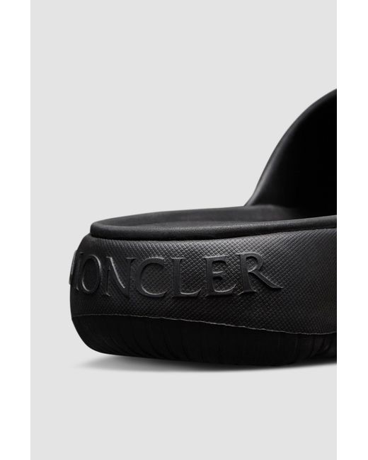 Moncler Black Lilo Sliders for men