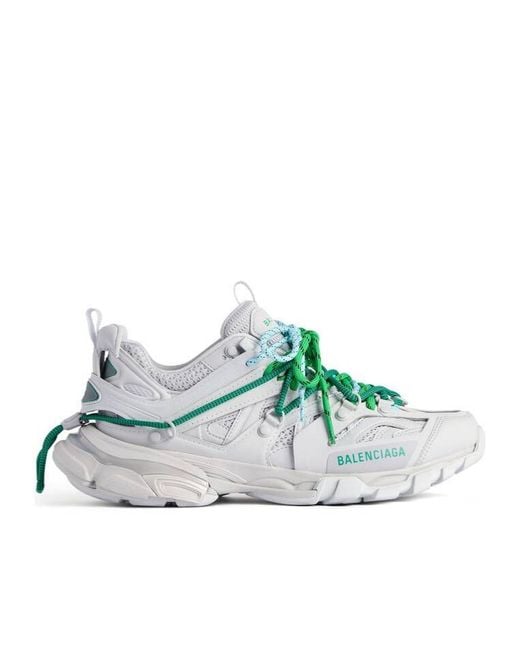 Balenciaga Green Track Trail Laces Sneakers for men