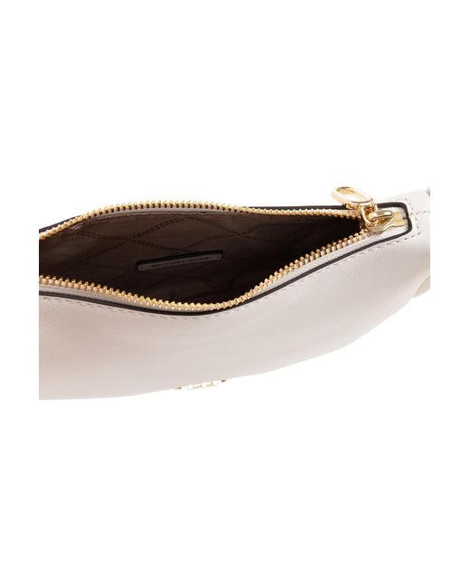 MICHAEL Michael Kors White Logo-Plaque Leather Tote Bag