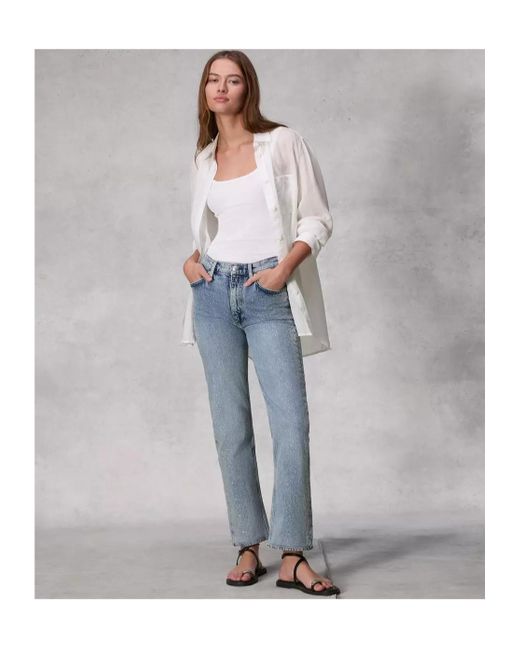 Rag & Bone Blue Belt-Loop Jeans