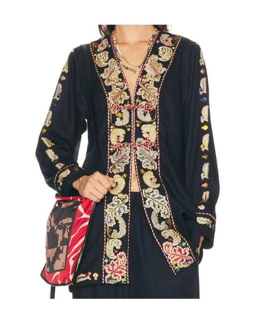 Bode Multicolor Feather Runner Jacket