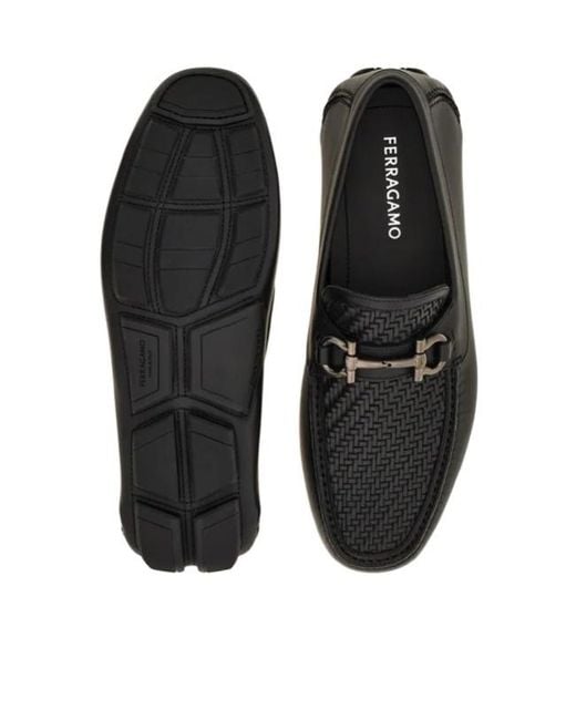 Ferragamo Black Penny Driver for men