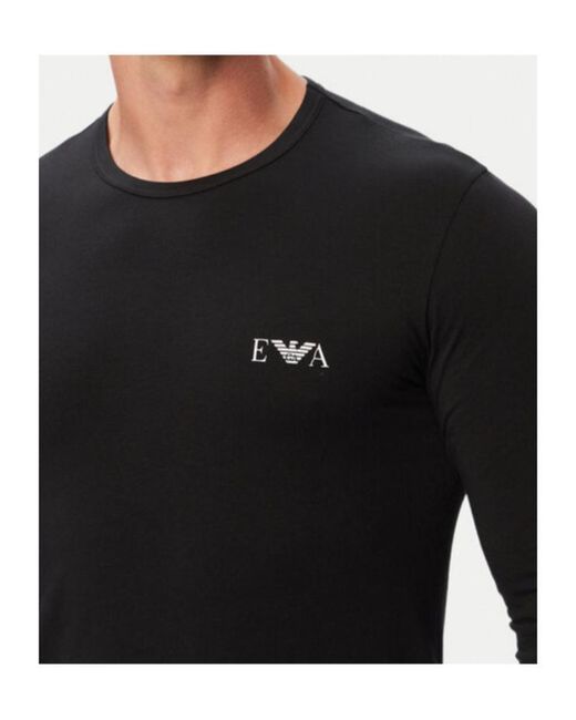 Emporio Armani Black Long-Sleeve T-Shirt for men